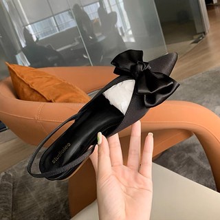 Giày Búp Bê Nữ Nơ Lụa Êm Chân MÃ H20NLUA