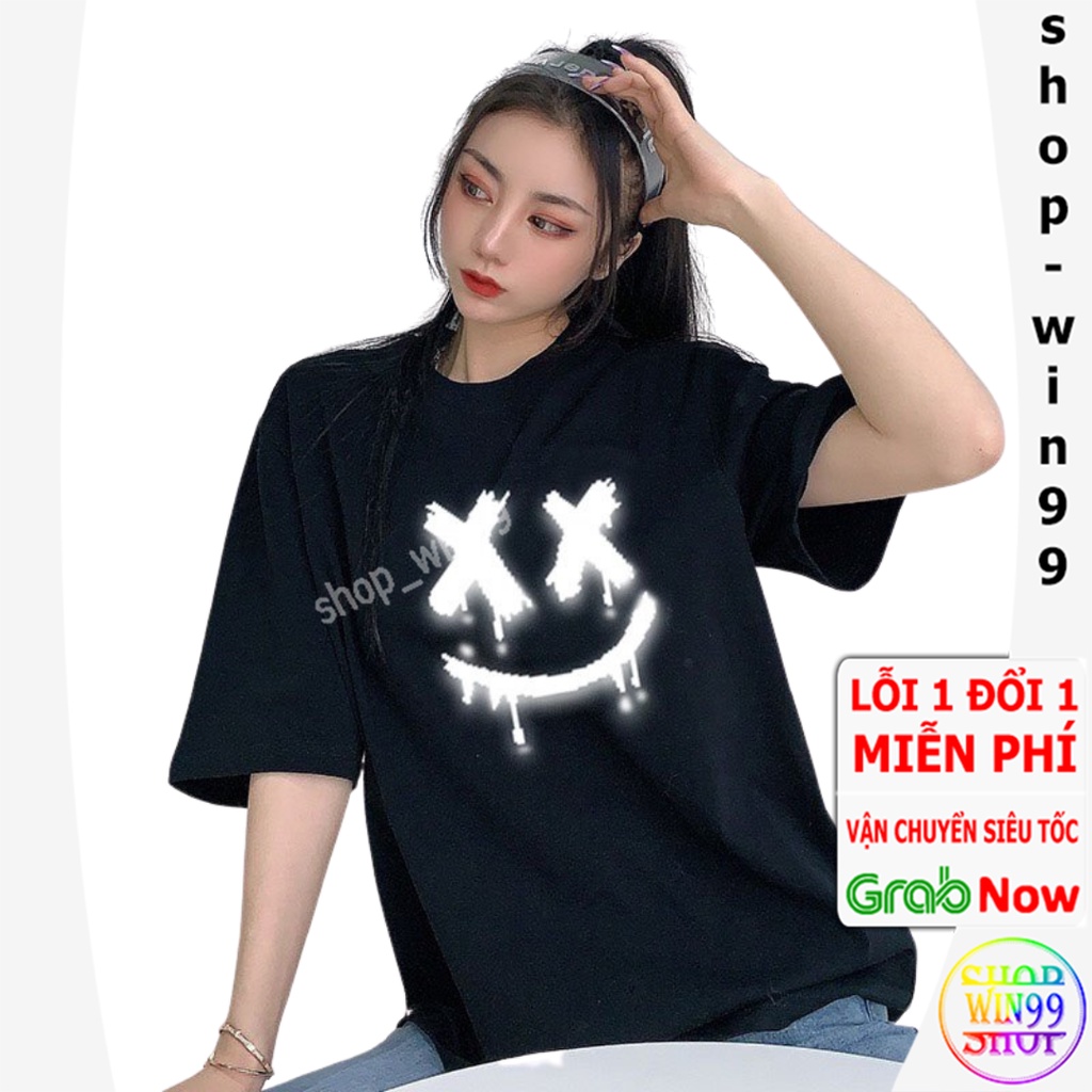⚡ GIẢM 50% ⚡ Áo thun nam nữ ép Phản Quang form rộng tay lỡ kiểu dáng basic hàng xưởng giá rẻ