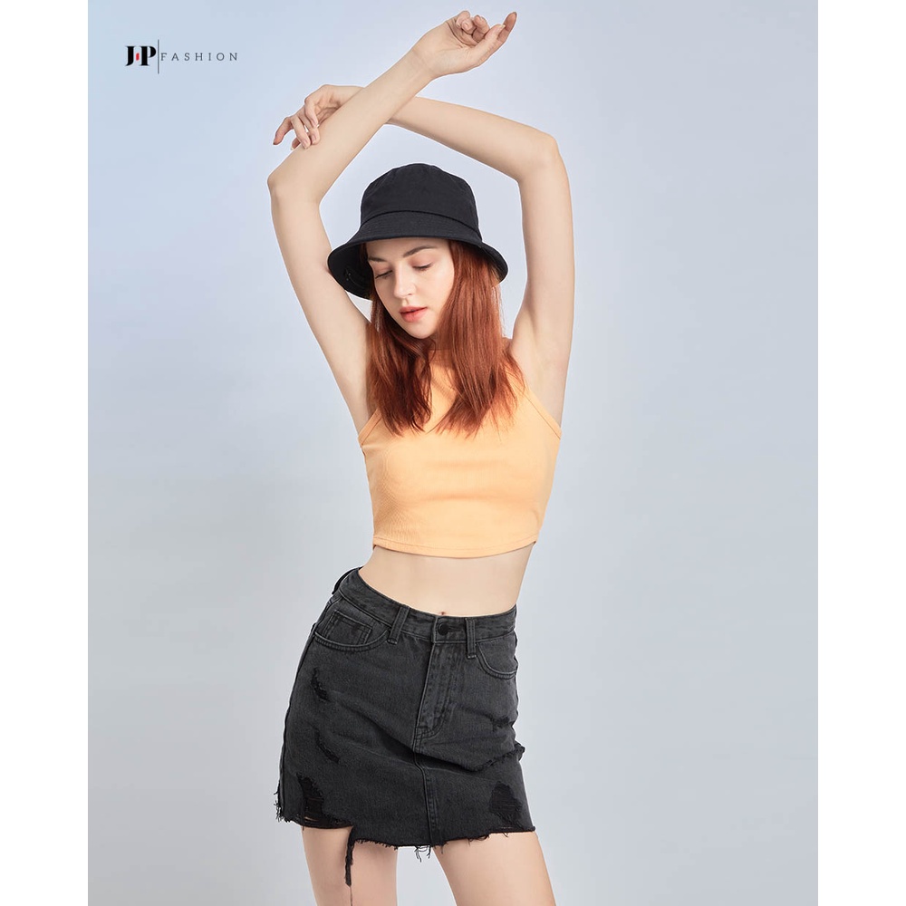 Áo thun croptop cổ yếm J-P Fashion B 10107516