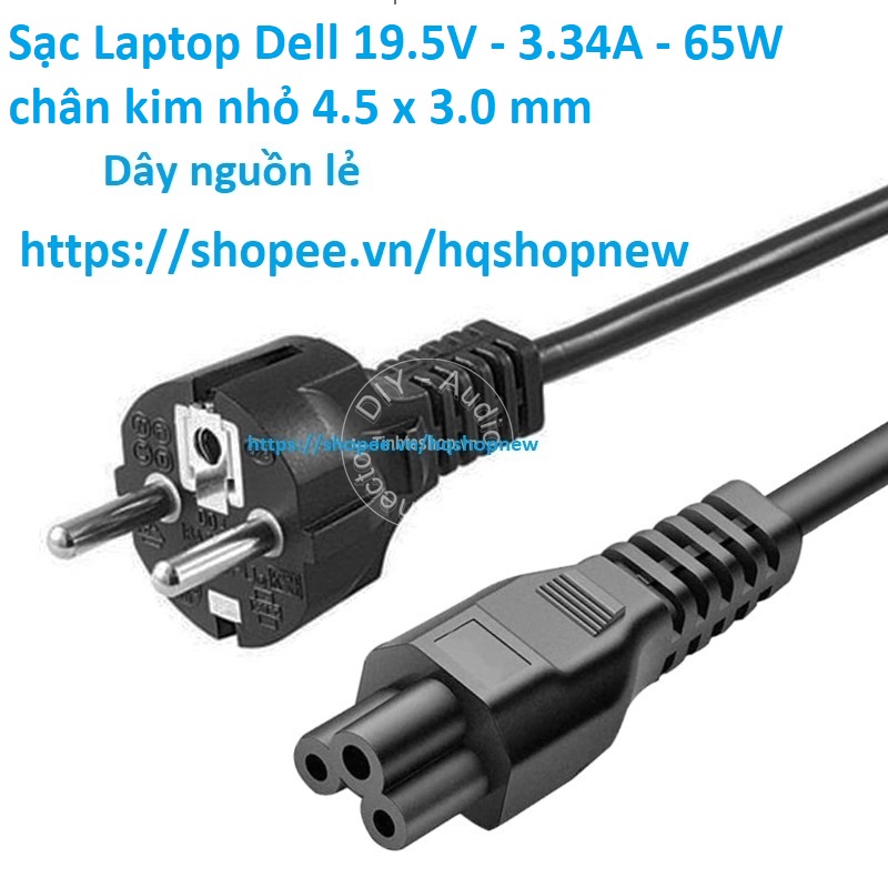 ⚡️[Sạc zin] Sạc Laptop Dell 19.5V - 3.34A - 65W chân kim nhỏ 4.5 x 3.0 mm