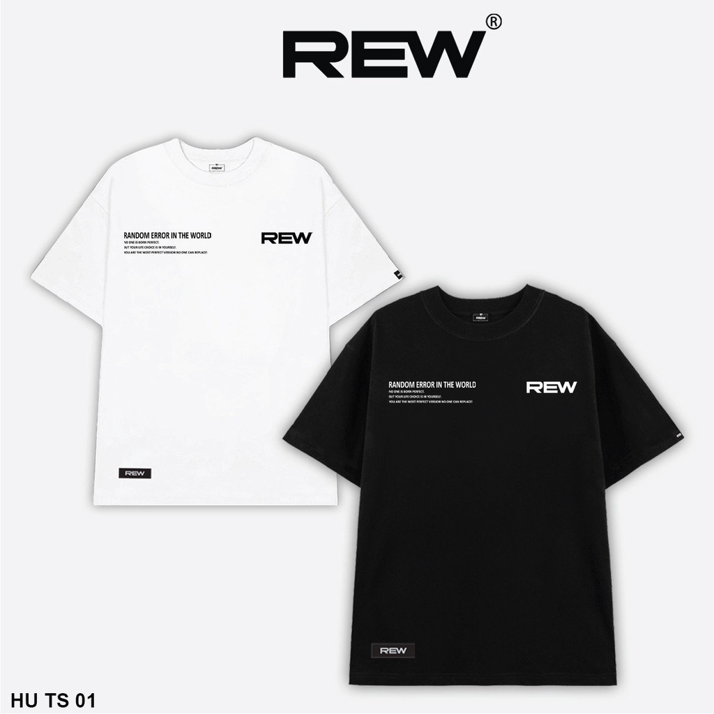 Áo thun REW basic form dáng rộng Unisex TS01