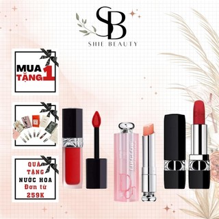 Son dưỡng Dior 999 Velvet chính hãng, Son Dior mini 3.5G cho đôi môi căng mọng