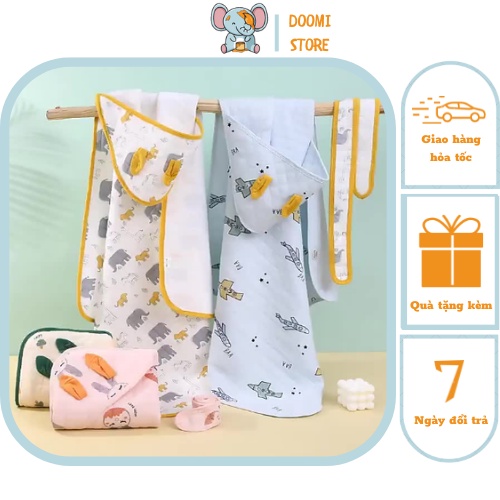 Ủ Trần Bông Tai Thỏ Loại Mỏng Siêu Đáng Yêu Cho Bé Từ 0 - 18 Tháng Tuổi Doomi Store - SP195