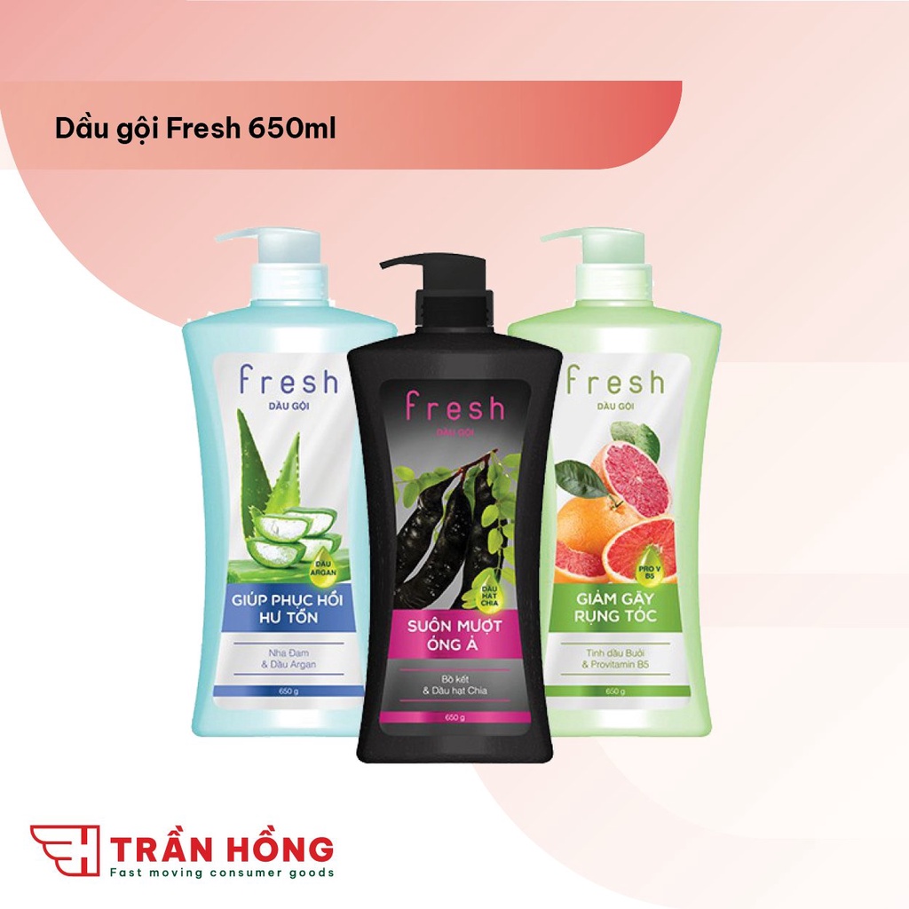 Dầu gội Fresh 650g ( Phục hồi / gãy rụng / óng mượt )