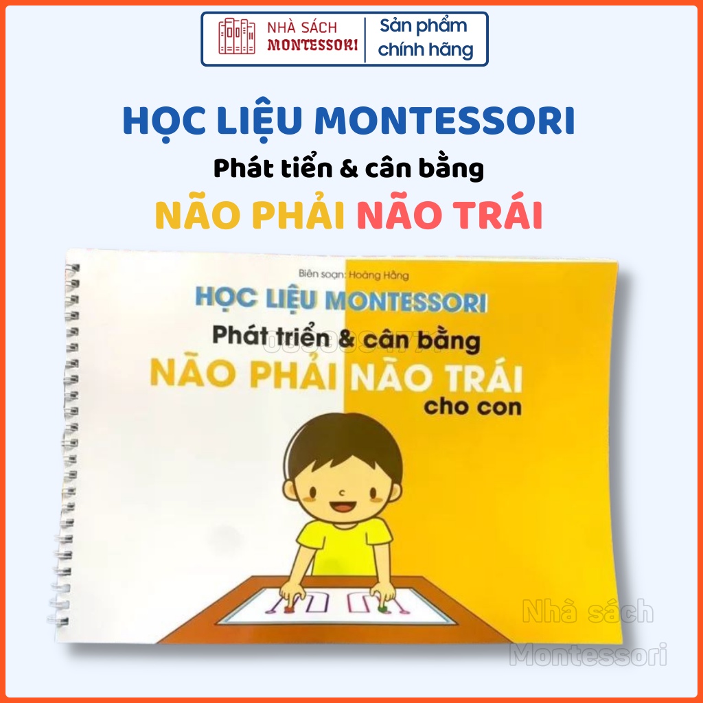 Học liệu Montessori Phát Triển và Cân bằng não Trái não Phải cho con - Nhà sách Montessori