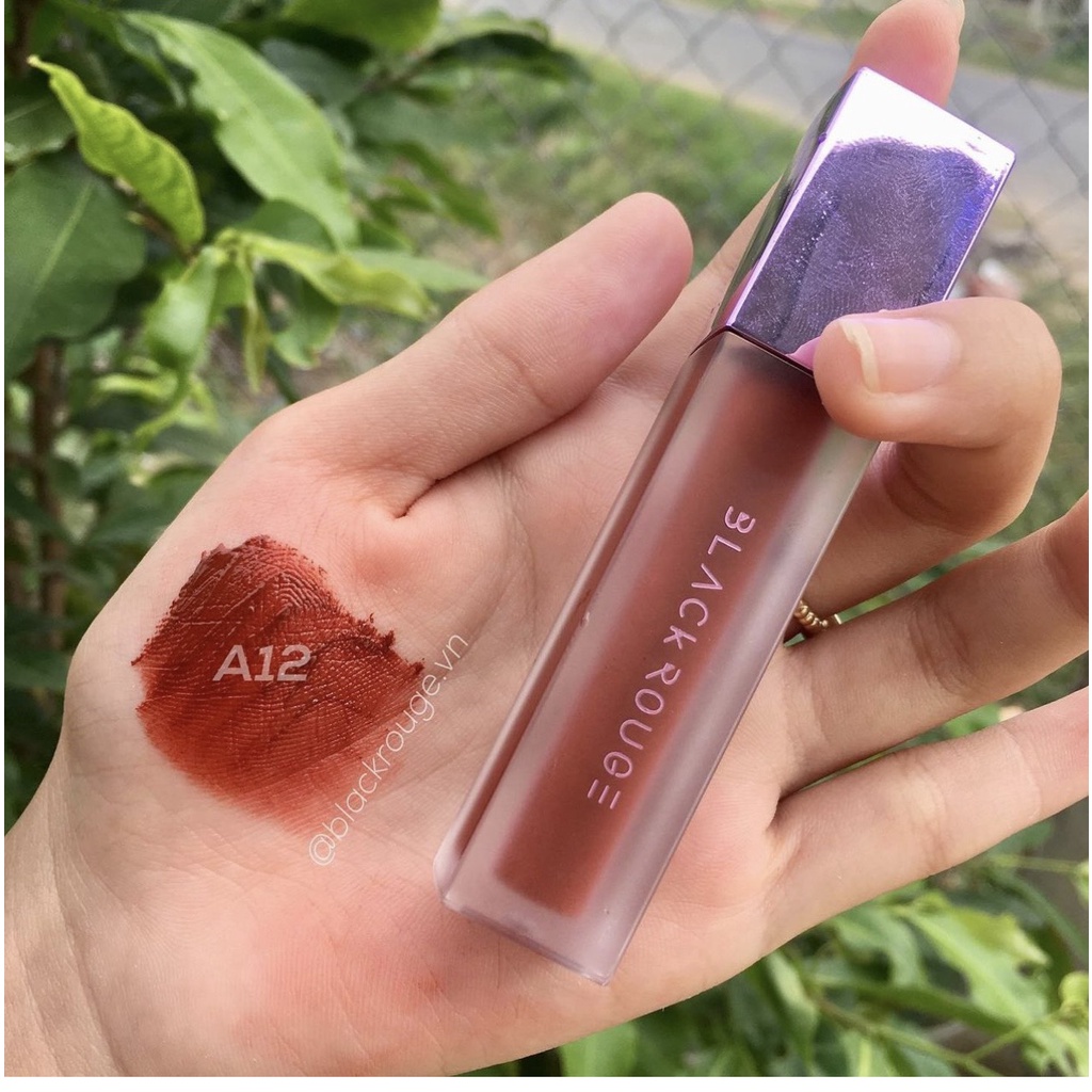 Son kem màu đẹp Black rouge siêu lì tone màu nâu đỏ sẵn các màu A12.A03,A05,A06