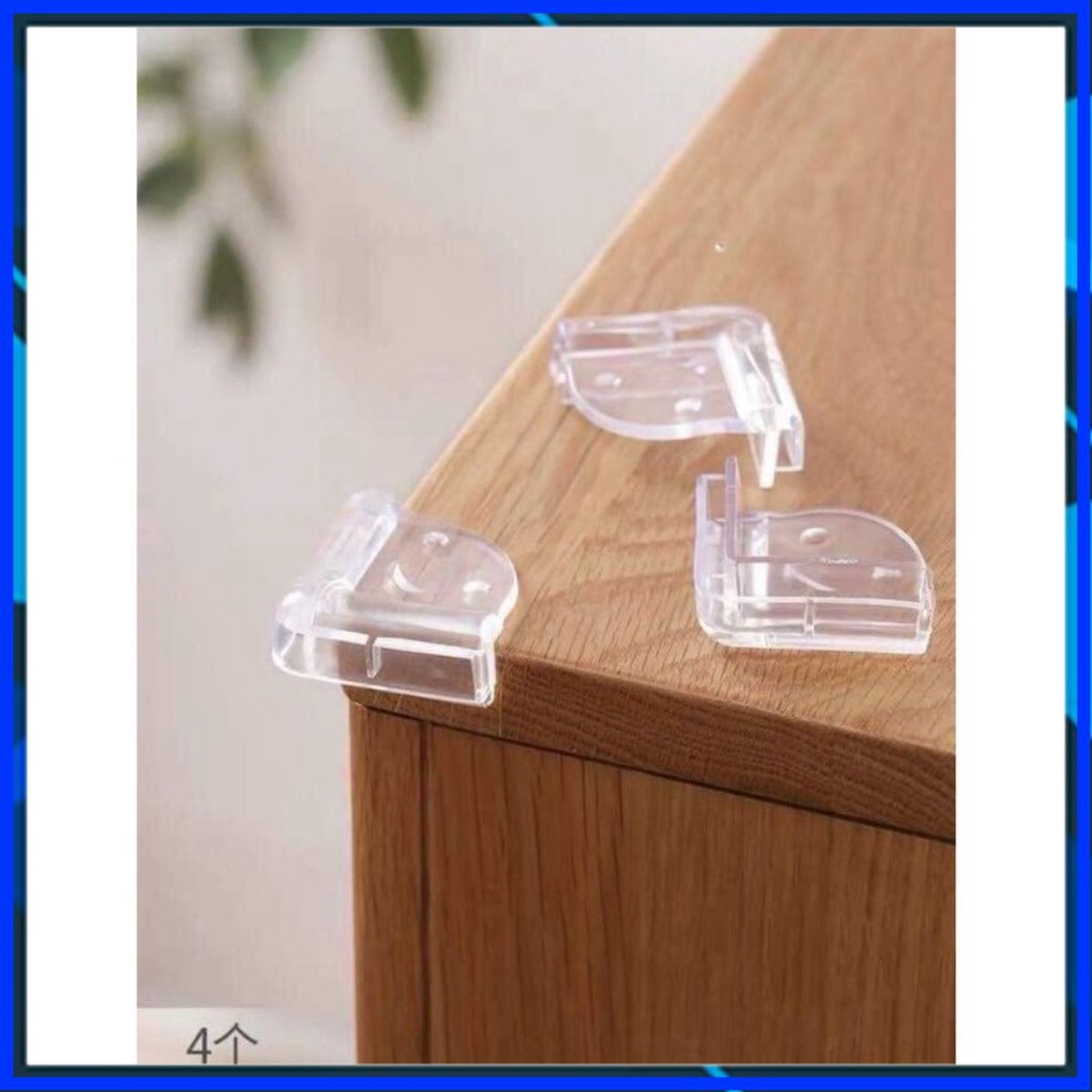 SÉT 4 MIẾNG NHỰA DẺO SILICON BỌC GÓC BÀN,bảo vệ bé