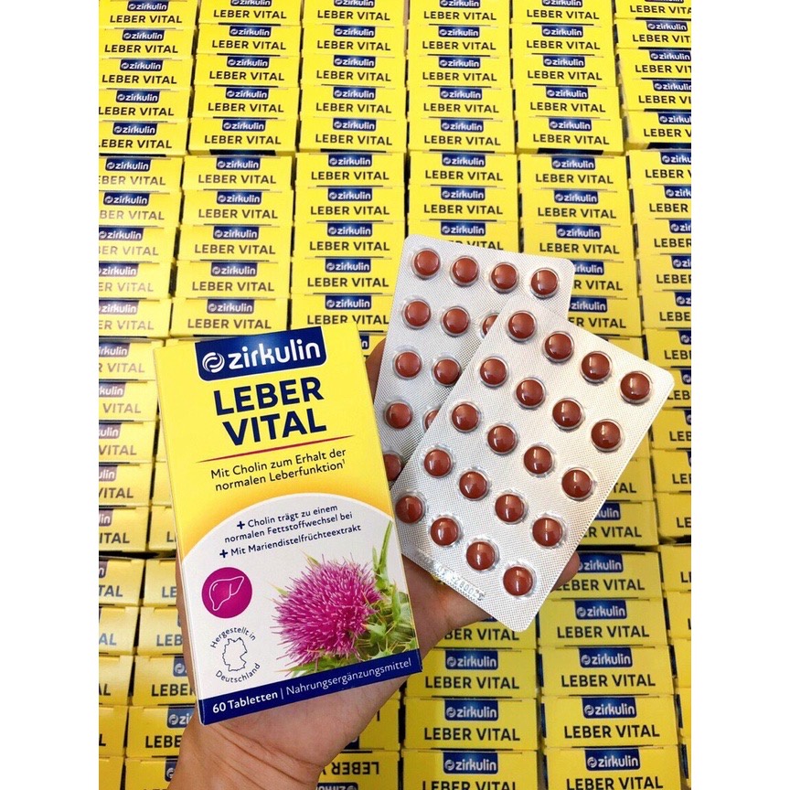 Viên Uống Bổ Gan Zirkulin Leber Vital 60v
