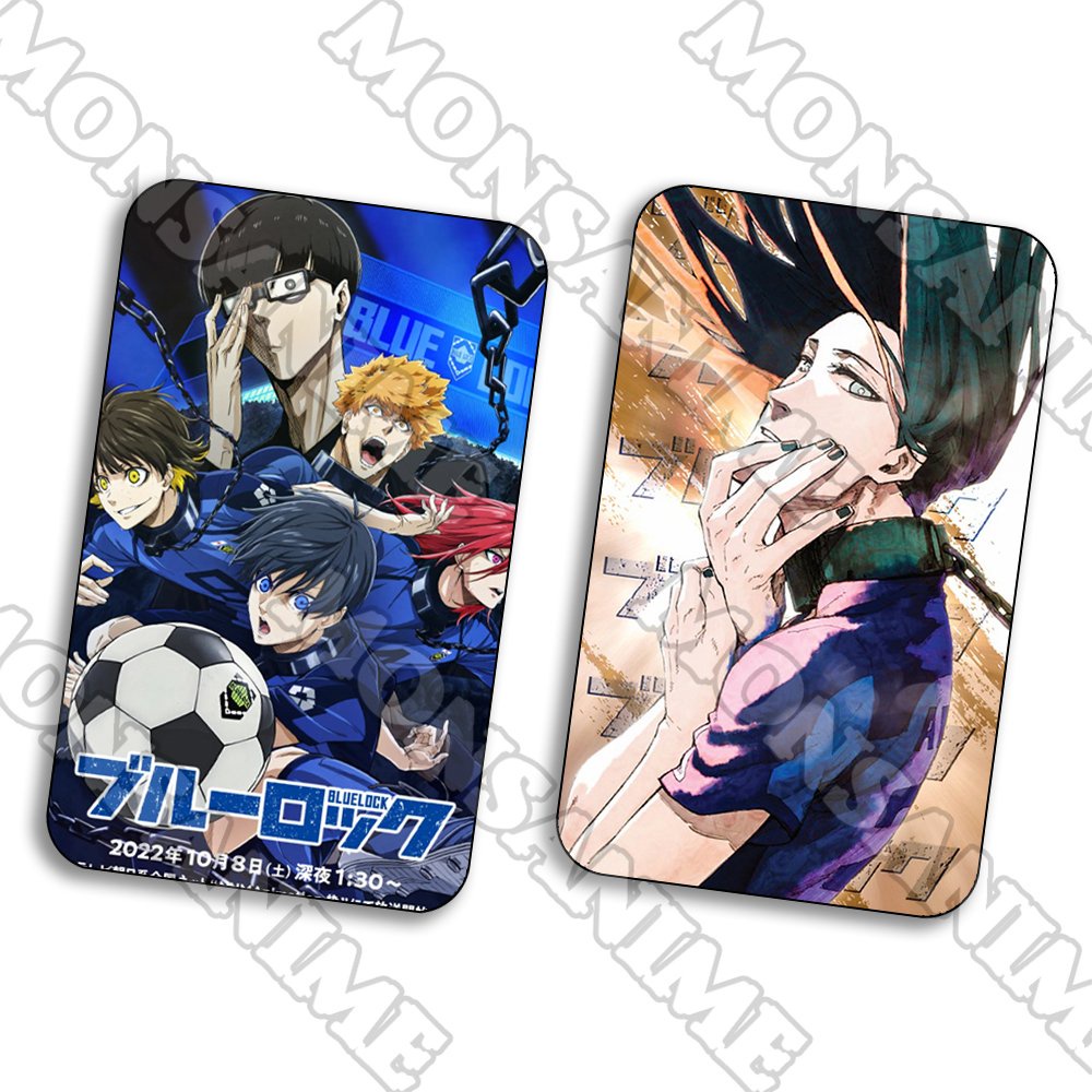 Ảnh card bo góc in hình BLUE LOCK Tiề n đạo số 1 ver Vệt màu thẻ bo viền 5*8cm anime chibi sưu tầm 1 tấm