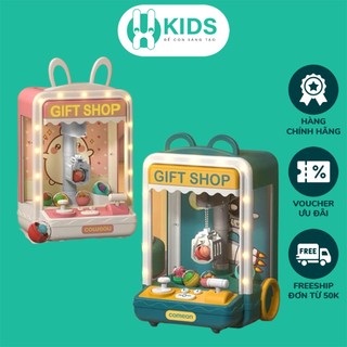Máy gắp gấu bông cỡ lớn cho bé thế hệ mới X KIDS phiên bản tai thỏ gấu cute có đèn LED, phát nhạc cao cấp