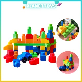 Đồ Chơi Xếp Hình Lắp Ghép 40 Chi Tiết Kèm Ô Tô Con Thông Minh VIJAGO - Đồ Chơi Nhựa Việt Nhật