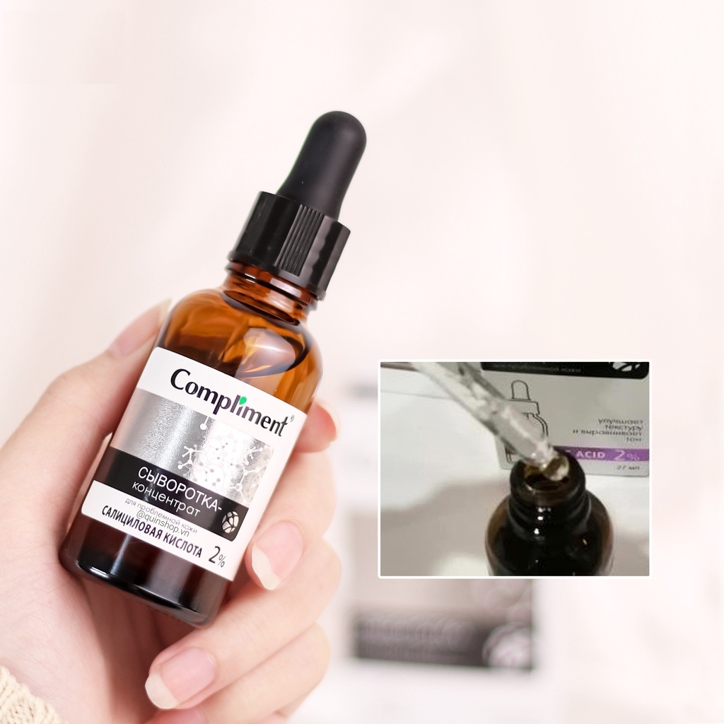 Serum Compliment Vitamin C 20%, Serum Compliment 2% BHA , Compliment 5% Hyaluronic Acid nhập khẩu Nga