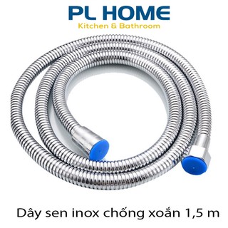 Dây sen tắm inox chống xoắn dài 1,5m loại tốt, dây xịt vệ sinh 1,2m