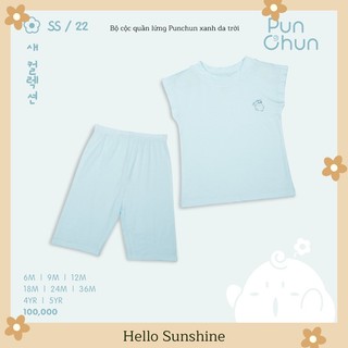 [Punchun] Bộ cộc quần lửng Punchun