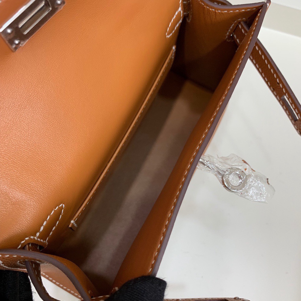 Túi Her kelly mini da epson bản siêu cấp máy Size 21Cm đựng vừa đt Full box - túi vải bảo vệ