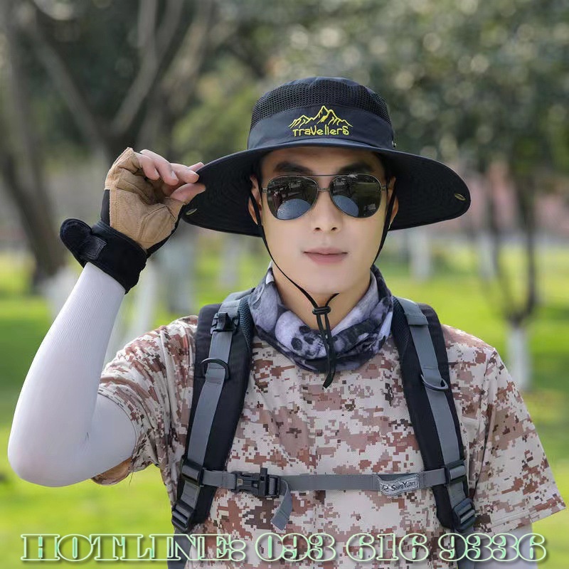 Nón đi nắng 🏁𝐅𝐑𝐄𝐄 𝐒𝐇𝐈𝐏🏁 Nũ Chống nắng rộng vành kèm khăn che gáy và khẩu trang - slc.vn