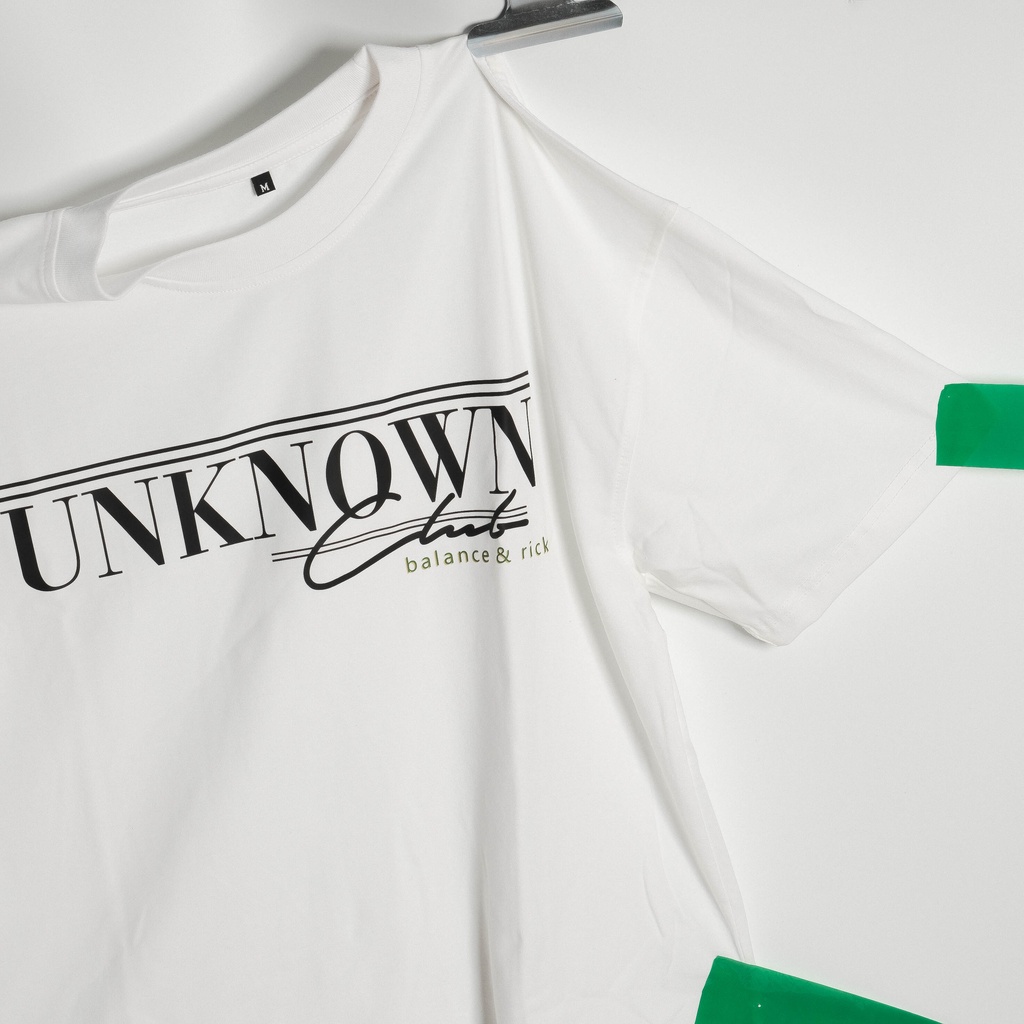 Áo thun "overlined" logo unknown áo phông tay lỡ