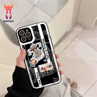 Ốp lưng iphone cạnh vuông bảo vệ camera hình luffy gear5 dành cho ip 6 đến 14promax - ng746
