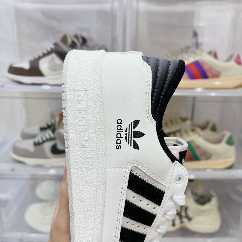 Giày Adidas forum trắng đen, adidas Forum vệt đen - size 36 - 43 full box - bill