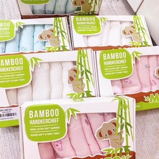 Khăn sữa cho bé Mipbi 3 lớp, khăn xô cho bé từ sơ sinh chất liệu sợi tre mềm mại kháng khuẩn - Burin Market