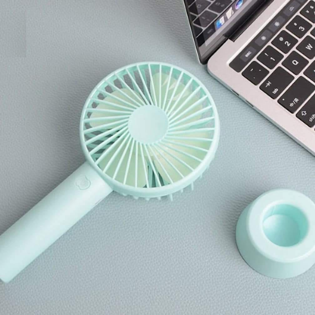 Quạt tích điện mini cầm tay để bàn nhỏ gọn 3 tốc độ gió N9 có pin sạc đi kèm (Loại tốt)
