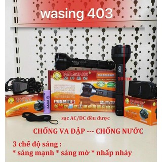 Đèn Pin Siêu Sáng Wasing 403 Cơ Động Giao Thông Chuyên Dụng Chính Hãng