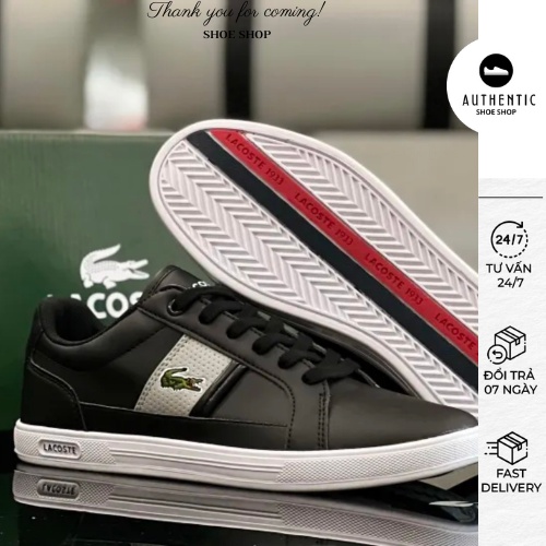 Giày Lacoste 2022 Nam Đen Chính Hãng