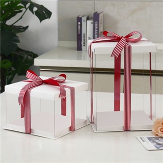 size 26*25 HỘP NHỰA PET MICA TRONG SUỐT NẮP TRẮNG ĐỰNG QUÀ 8/3 ĐỰNG BÁNH SINH NHẬT ĐỰNG TRÁI CÂY GẤU ĐÍNH ĐÁ SANG TRỌNG