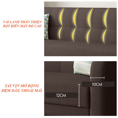 Ghế Sofa Bed- Giường Ngủ Gấp Gọn Thành Ghế Sofa Đa Năng Cao Cấp (Tặng kèm 2 gối 299k khi mua sản phẩm) | BigBuy360 - bigbuy360.vn