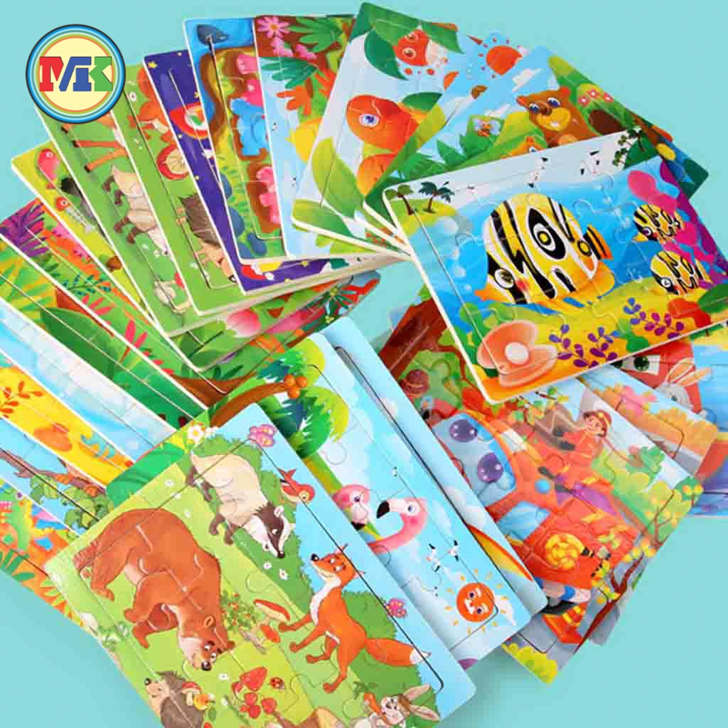 Tranh Ghép Hình 12 Mảnh - Siêu Dễ Thương - Phát Triển Tư Duy Cho Bé