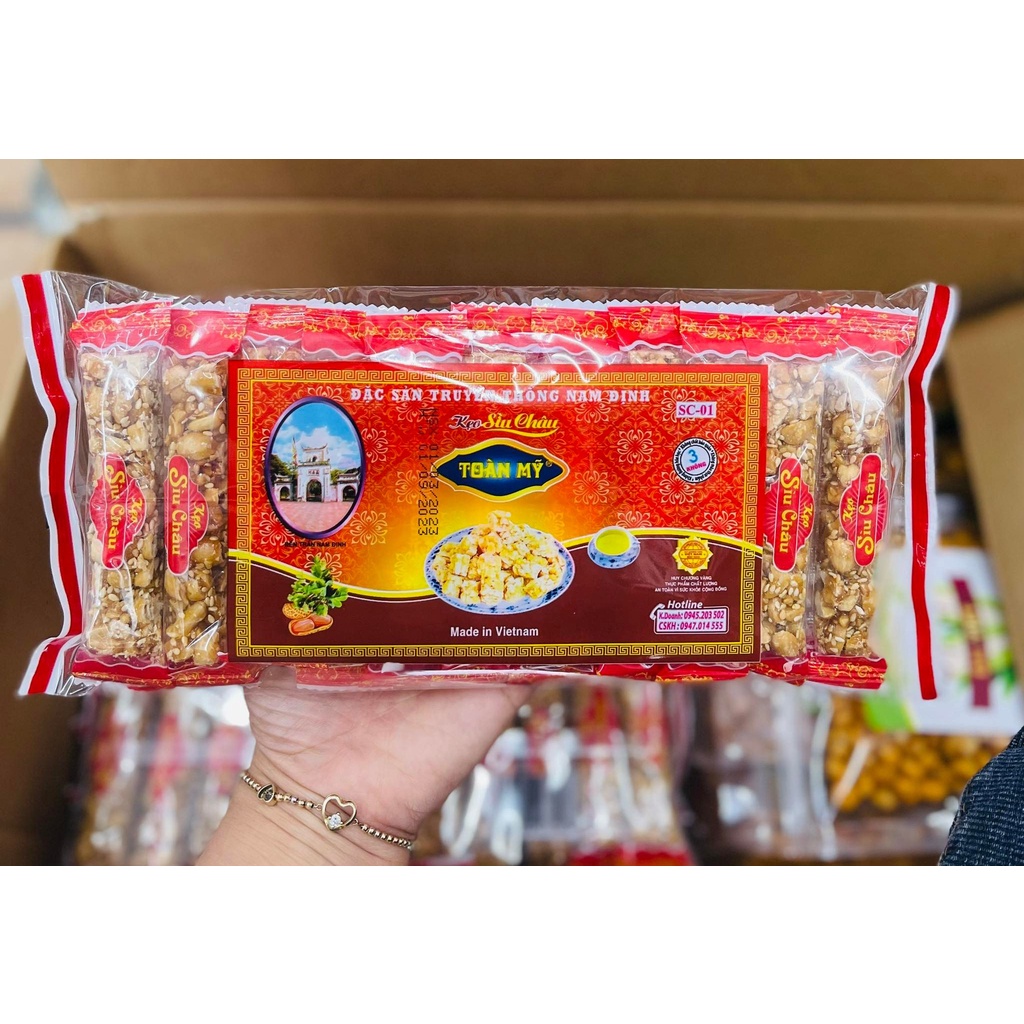 Kẹo sìu châu Toàn Mỹ gói 130g/ hộp 320g