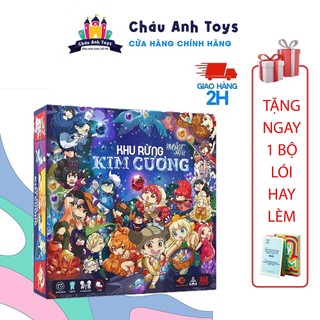 Bộ đồ chơi khu rừng kim cương, chính hãng boardgame việt nam lớp học mật ngữ - châu anh toys