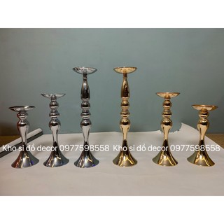 🌸 Bình Hoa, Trụ Hoa Trang Trí Phong Cách Cổ Điển Hiện Đại Lẻ Size (vàng,bạc)🌸