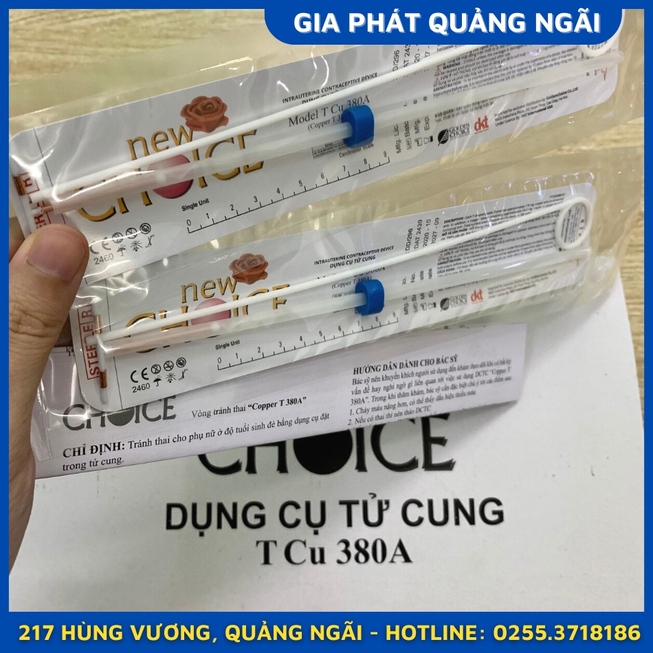 (HỘP 50 CÁI) VÒNG TRÁNH THAI CHỮ T BẰNG ĐỒNG SMB ẤN ĐỘ TCU COPPER T 380A SẢN KHOA