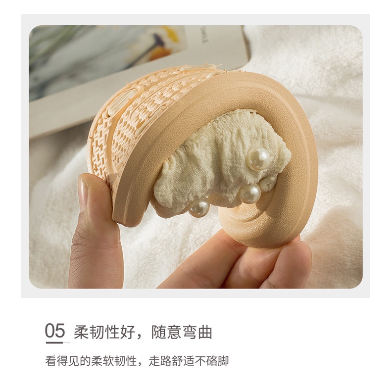 Dép tiểu thư sang chảnh đính ngọc đế dẻo cho bé gái-G04