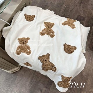 Áo Phông Gấu Đính Đá Form Rộng QC L1 (SẴN HỒNG)