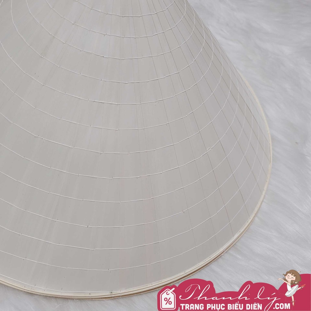Nón lá trang trí, nón lá vẽ 40cm