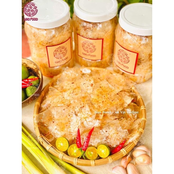 GẠO FOOD - BÁNH TRÁNG TÔM KHÔ CHÁY TỎI - 300G