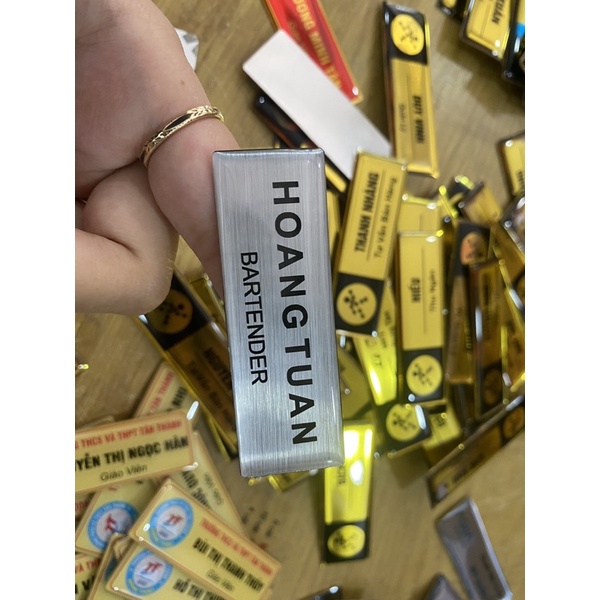 Bảng Tên Không Có LOGO - In Cố định