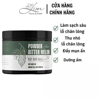 Bột khổ qua rừng limfarm 100g giảm mụn mờ thâm da dầu , dưỡng da căng bóng , bột khổ qua rừng