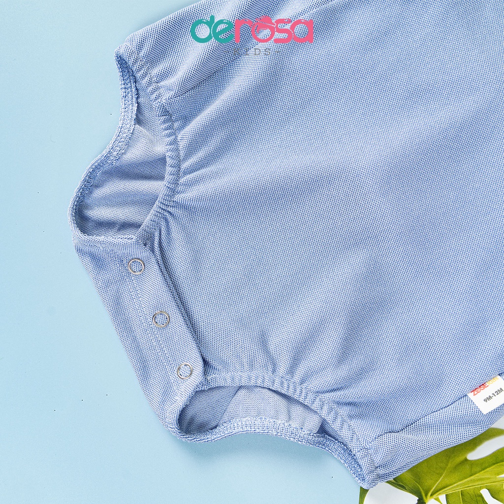 Bộ Bodysuit cho bé, body yếm DEROSA KIDS cho bé trai bé trai từ 3-18 tháng ZSB23-054Y