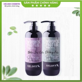 Dầu gội xả DELOFIL sạch gàu, kiềm dầu, mềm mượt, chống gãy rụng phục hồi tóc 500-800ml