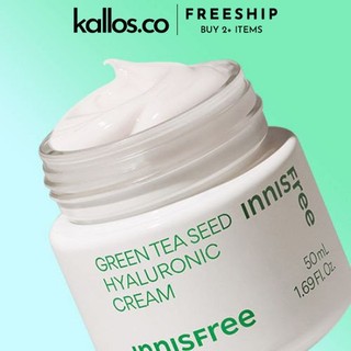 Kem Dưỡng Innisfree Green Tea Seed Hyaluronic Cream, Derma Formula Green Tea Probiotics Cream - Kallos Vietnam