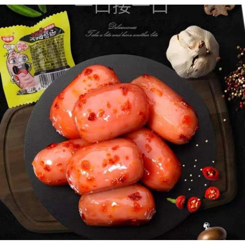 Xúc Xích Mini Gói 2 Viên Xúc Xích Ngô Cay Ăn Vặt Trung Quốc