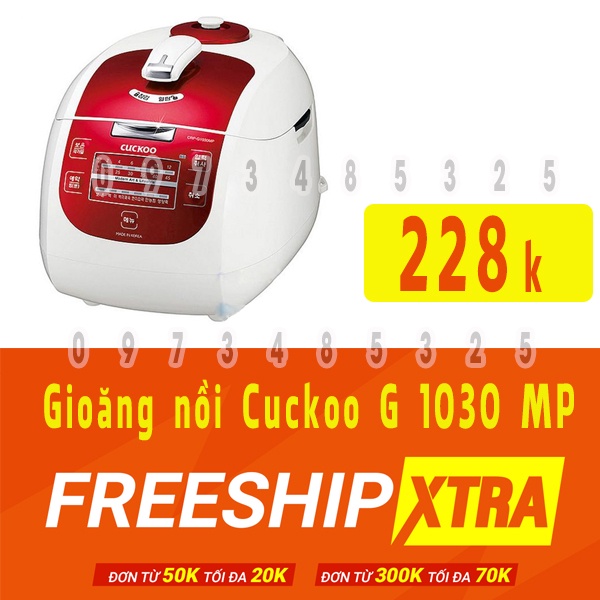 Gioăng đơn nồi cơm điện Cuckoo 1,8lít cho nồi CRP-G1015M