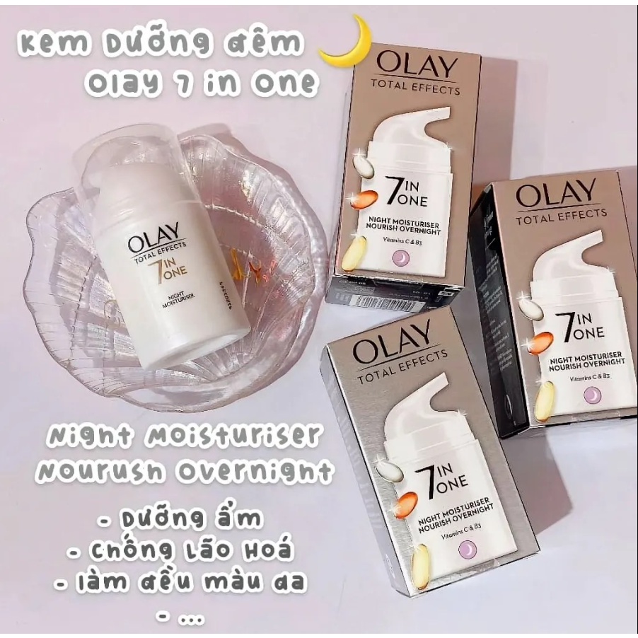 Kem dưỡng Olay Total Effects 7in1 Ban đêm & Ban ngày mẫu mới (Hàng Xách)