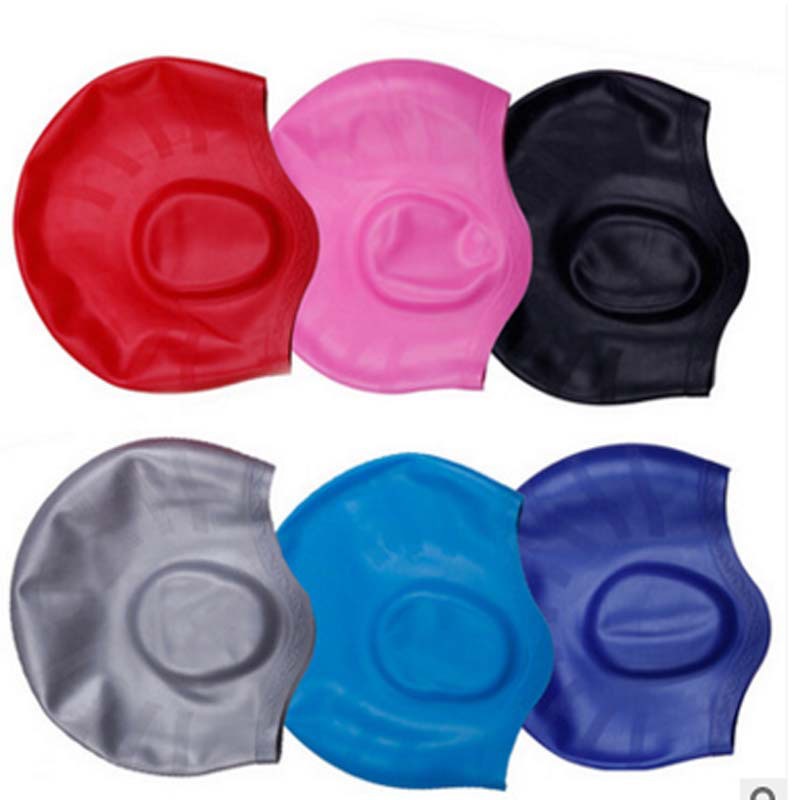 Mũ Bơi Người Lớn SAKOMALL Chất Liệu Silicone Trơn Cao Cấp Ngăn Ướt Tóc