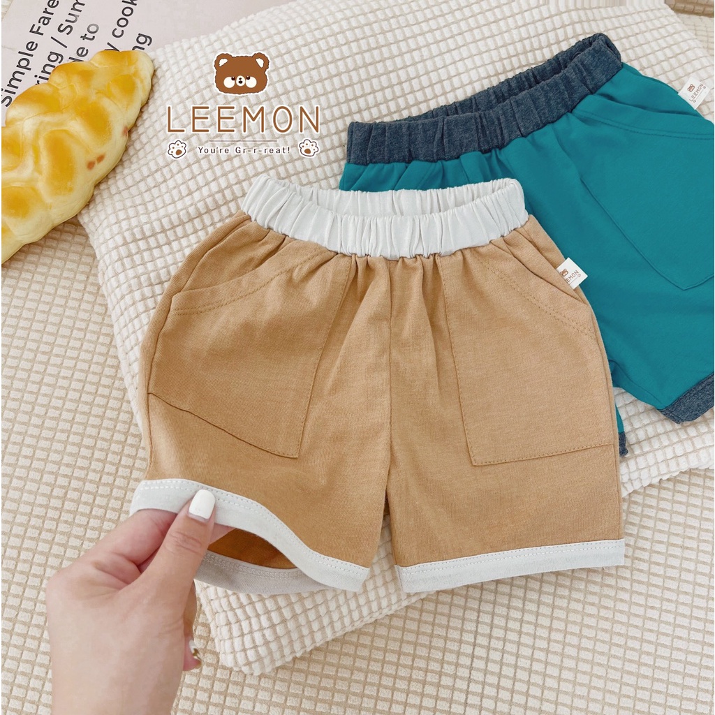 Bộ cộc cotton bánh quy Leemon cho bé