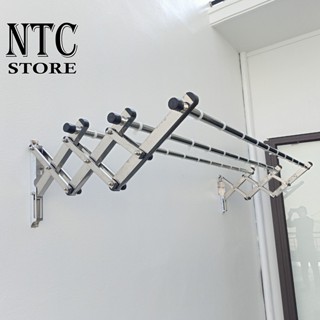 Giàn phơi thông minh Hòa Phát gắn tường, chất liệu inox 304 loại dày, dài 2m, kèm phụ kiện lắp đặt, bảo hành 12 tháng