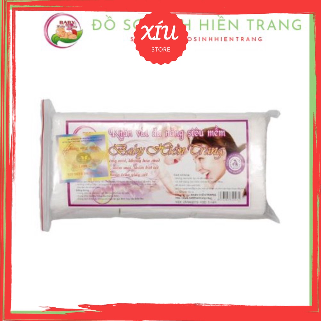 Khăn khô đa năng Baby Hiền Trang giấy khô đa năng cho bé khăn lau mặt 1 lần 170gr